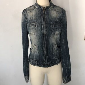 Guess Denim Jean Jacket Size Large EUC
